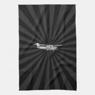 Klassiskt Cessna Silhouette Sunburst Kökshandduk