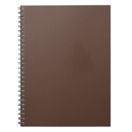Klassiskt chokladbrunt enfärgat minimalistiskt anteckningsbok
