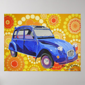 Klassiskt citroen 2cv poster