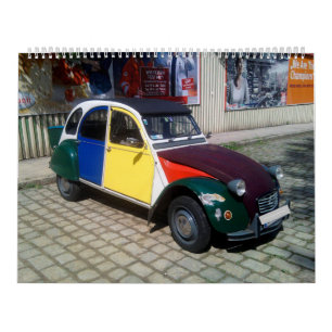 Klassiskt citron 2CV Cars 2023 Kalender