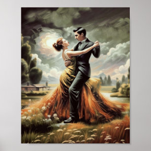 Klassiskt daningsvärde Poster Pappert (projektions