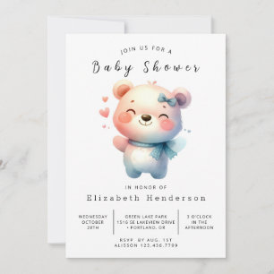 Klassiskt digitalt babyskor inbjudningar