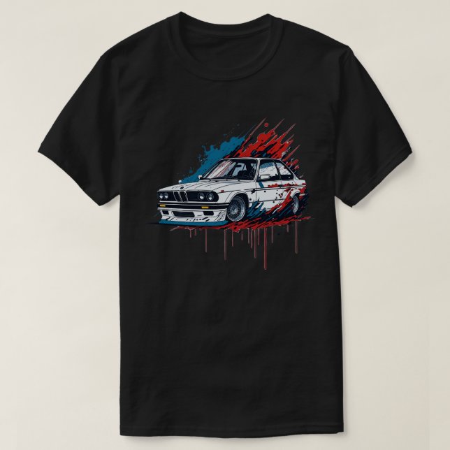 Klassiskt E30 BMW T Shirt (Design framsida)