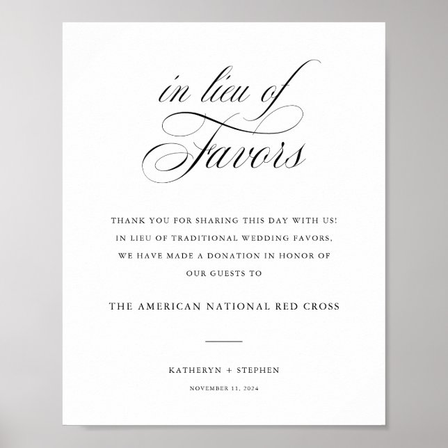 Klassiskt Elegant bröllop i stället för favoritsky Poster (Framsidan)