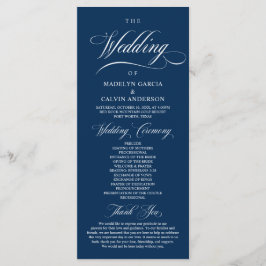 Klassiskt Elegant bröllop-program som kan omsättas Program