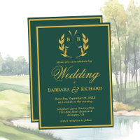 Klassiskt elegant med detaljer golf tema bröllop
