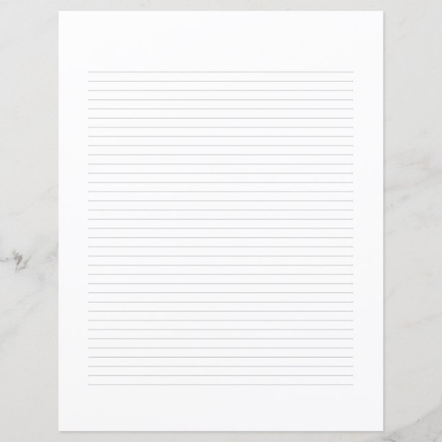 Klassiskt elegant monogram skrivstil brevpapper (Framsida)