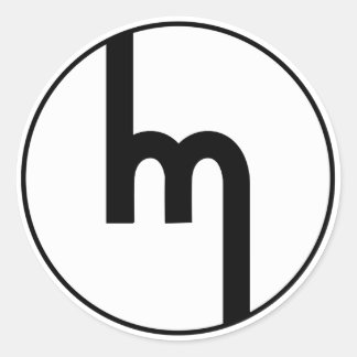 Klassiskt emblem-klistermärke runt klistermärke