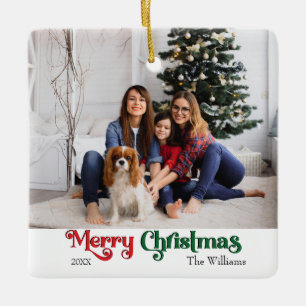 Klassiskt enkelt God jul Julgransprydnad Keramik