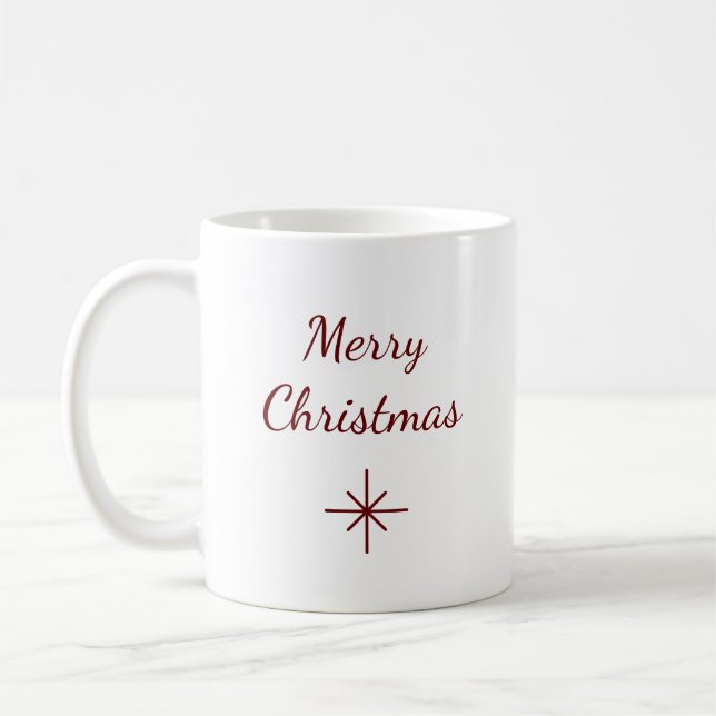 Klassiskt enkelt God jul Kaffemugg (Vänster)