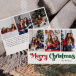 Klassiskt enkelt God jul sex foto Julkort<br><div class="desc">Fira säsongen med det här unika, klassiska, enkla God jul 6-fotokortet med helgdag som innehåller en aning vintage charm. Den minimalistiska utformningen visar upp en rödpalett och en färg-palett med elegant och grönt, och frammanar vinterens mysiga anda. Dess moderna och roligt dragningskraft, parad med den traditionella formuleringen, skapar en perfekt...</div>