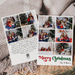 Klassiskt enkelt Lodrät för God jul tio foto Julkort<br><div class="desc">Fira årstiden med det här unika, klassiska, enkla lodrät God jul 1-fotokortet med helgdag som innehåller en liten bit vintage-charm. Den minimalistiska utformningen visar upp en rödpalett och en färg-palett med elegant och grönt, och frammanar vinterens mysiga anda. Dess moderna och roligt dragningskraft, parad med den traditionella formuleringen, skapar en...</div>