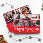 Klassiskt enkelt Red God jul Nine Photo Julkort<br><div class="desc">Fira säsongen med det här unika, klassiska, enkla röda God jul 9-fotokortet för helgdag med vintage. Den minimalistiska utformningen visar upp en röd och vit palett med elegant färg, och framkallar den mysiga andan från vintern. Dess moderna och roligt dragningskraft, parad med den traditionella formuleringen, skapar en perfekt balans mellan...</div>