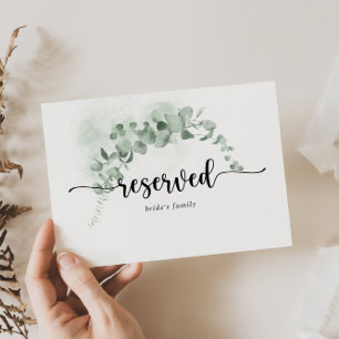 Klassiskt Eucalyptus Foliage Bröllop-skylt