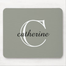 Klassiskt Evergreen Fog Script Monogram