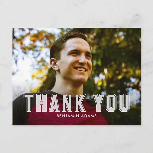 Klassiskt examensbevis tackkort vykort (Framsida)