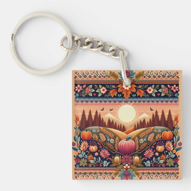 Klassiskt fair Isle-fall/höst (Framsidan)