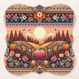 Klassiskt fair Isle-fall/höst Underlägg Papper