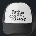 Klassiskt Far i skript Bride Bröllop Keps<br><div class="desc">Detta är en underbar Far av Bride Gift från Bride.</div>