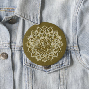 Klassiskt färgrik mandala i indisk stil 4 knapp