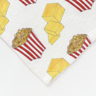 Klassiskt filépairing-filmteater Popcorn-smör Fleecefilt