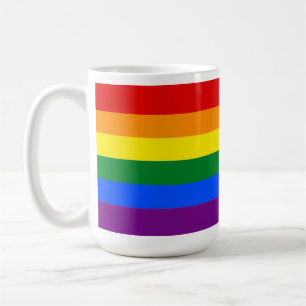 Klassiskt Flagga för Pridet Regnbåge i HBT-tangent Kaffemugg