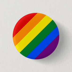 Klassiskt Flagga för Pridet Regnbåge i HBT-tangent Knapp