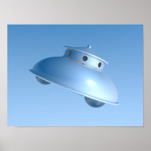 Klassiskt flygande aucer poster