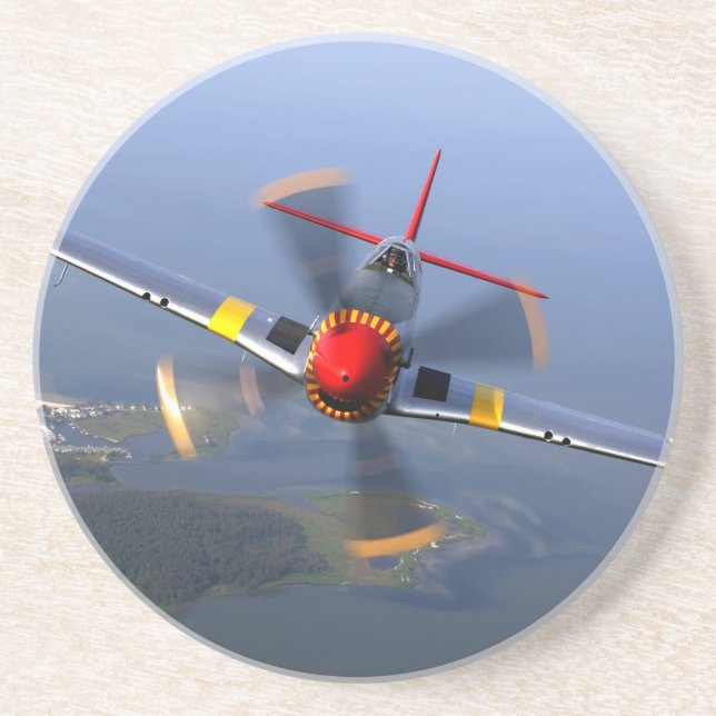 Klassiskt Flygplan Underlägg Sandsten (Framsidan)