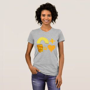 Klassiskt Food Pair Macaroni + Cheese = Kärlek Hea T Shirt