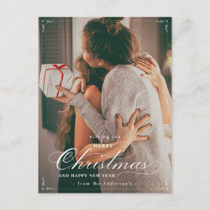 Klassiskt foto God jul Gott nytt år Post Vykort