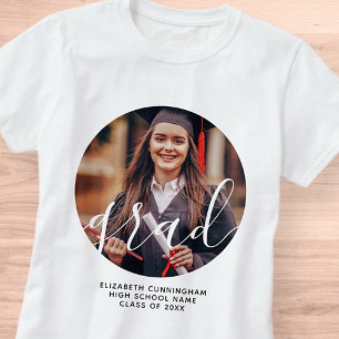 Klassiskt foto med Student Simple Modern Script Ph T Shirt