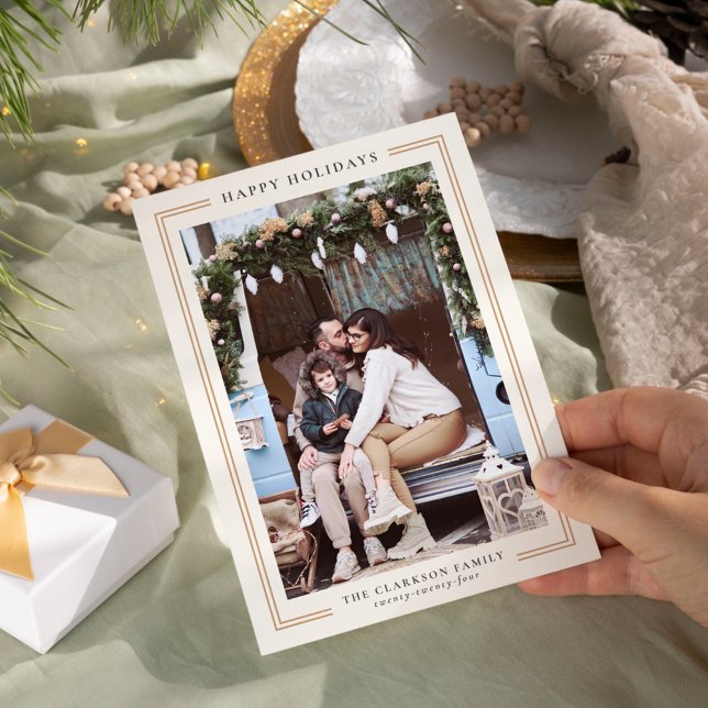 Klassiskt fotokort för Helgdag Julkort (Skapare uppladdad)