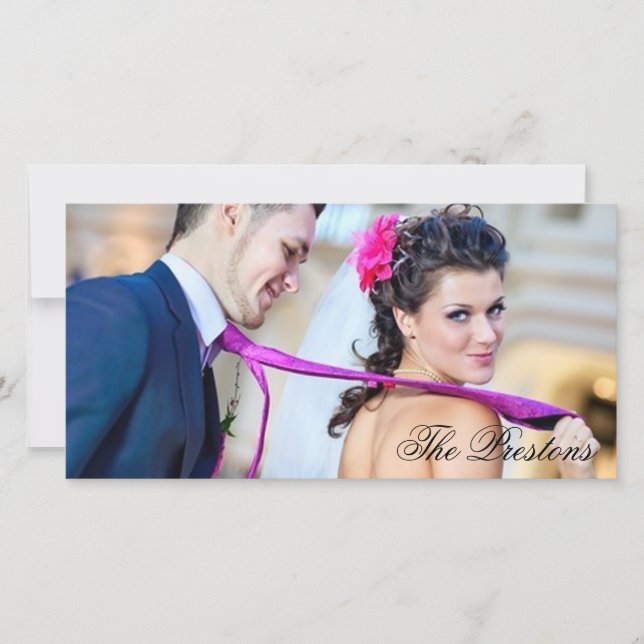 Klassiskt fotokort för Tack (Framsida)