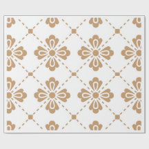 "Klassiskt galler" Elegant blommönster presentpapp