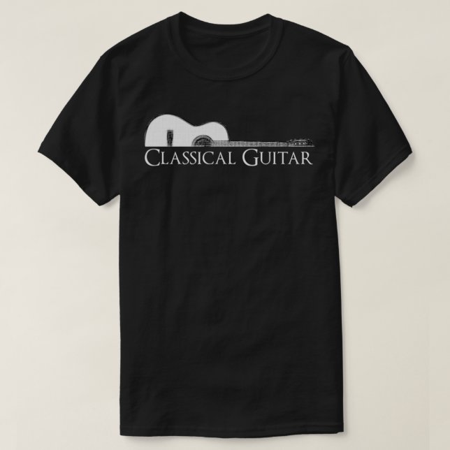 Klassiskt gitarr t shirt (Design framsida)