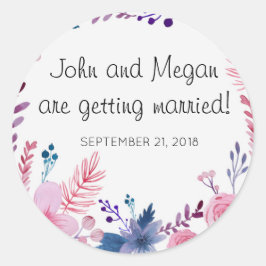 Klassiskt glansigt glansigt runt etikett för Cute 