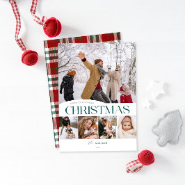 Klassiskt God jul 5-fotojulkort Julkort