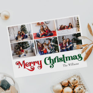 Klassiskt God jul år i bild 6-foto Julkort