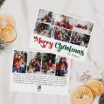 Klassiskt God jul-år i tio foto för recension Julkort<br><div class="desc">Fira säsongen med det här unika, klassiska God jul-året i recensionen med tio fotokort med helgdag med en liten vintage charm. Den minimalistiska utformningen visar upp en rödpalett och en färg-palett med elegant och grönt, och frammanar vinterens mysiga anda. Dess moderna och roligt dragningskraft, parad med den traditionella formuleringen, skapar...</div>