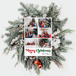 Klassiskt God jul Lodrät sex foto Julkort<br><div class="desc">Högsäsongen firas med det här unika, klassiska God jul-lodrät, sex fotokort med helgdag med en liten vintage-charm. Den minimalistiska utformningen visar upp en rödpalett och en färg-palett med elegant och grönt, och frammanar vinterens mysiga anda. Dess moderna och roligt dragningskraft, parad med den traditionella formuleringen, skapar en perfekt balans mellan...</div>