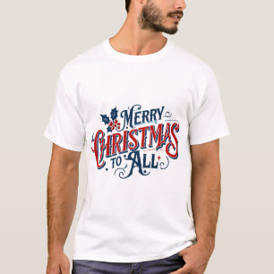 Klassiskt God jul till all Festive Helgdag Art T Shirt
