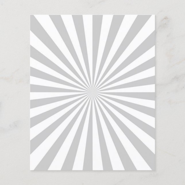 Klassiskt Grått Burst Spinning Wheel Anpassa det h Flygblad (Baksidan)