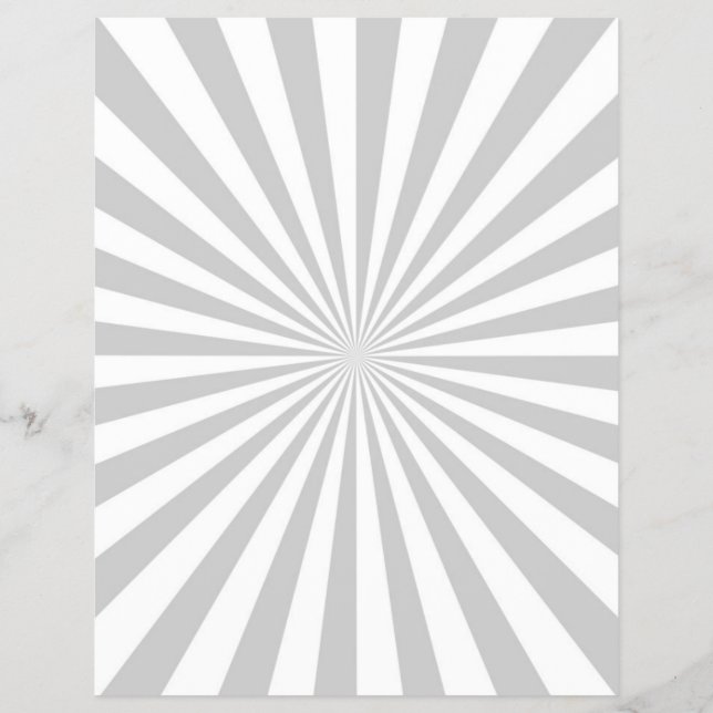 Klassiskt Grått Burst Spinning Wheel Anpassa det h Reklamblad (Baksidan)