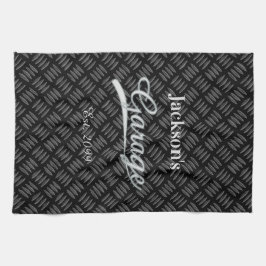 Klassiskt Grått Grått Garage Hand Kitchen Grease T Kökshandduk