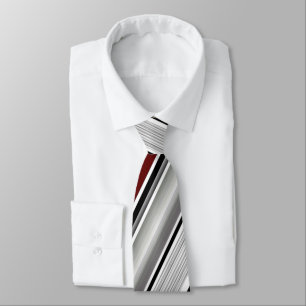 Klassiskt Grått White Black Red Rand Slips
