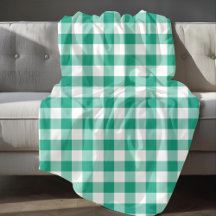 Klassiskt grönt och vitt rutigt gingham-mönster