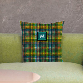 Klassiskt grönt rutmönster i tartan kudde