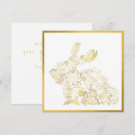 Klassiskt Guld Bunny Påsk-kort