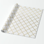 Klassiskt guld geometriskt abstrakt mönster Bröllo Presentpapper<br><div class="desc">Bröllopspresenter i ett falskt guldgeometriskt abstrakt mönster gör en fantastisk presentation.  Idealisk för nygifta,  brud shower,  bröllop shower,  nya hem,  förlovnings shower och mer.</div>